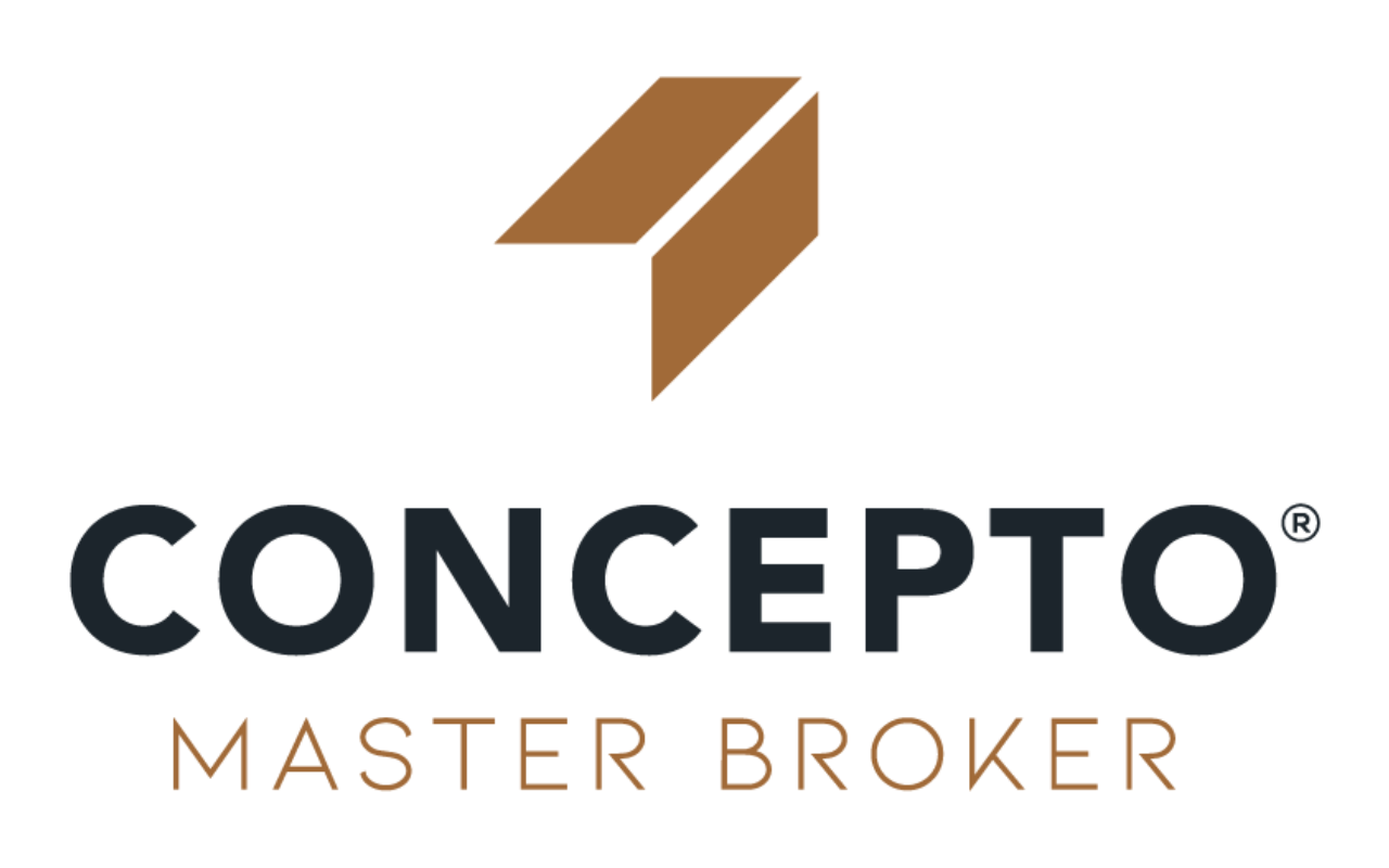 Logo de concepto master broker